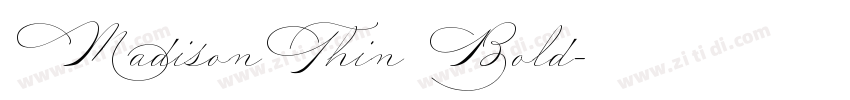 MadisonThin Bold字体转换